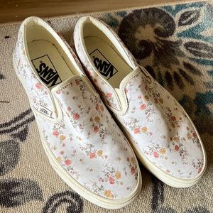 Floral Vans (like new!)